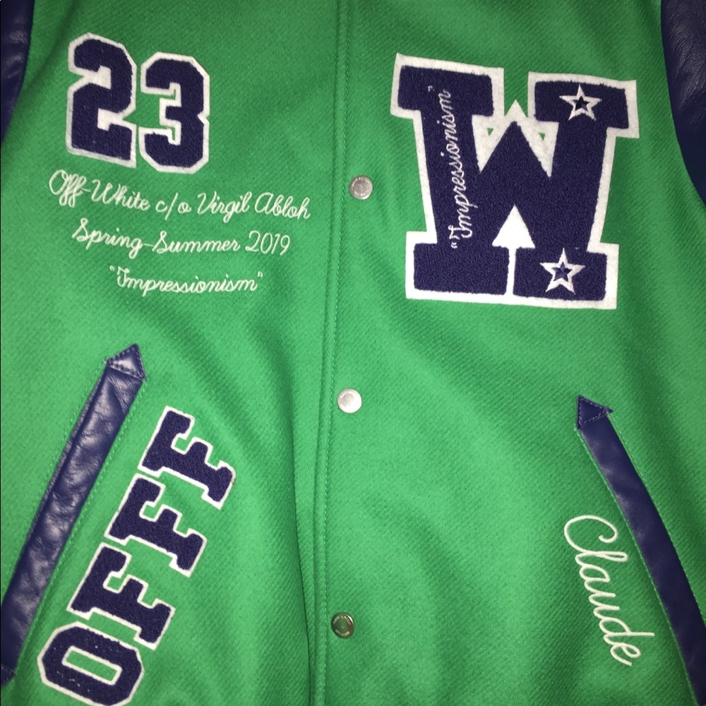 Brand New OFF WHITE VARCITY JACKET - Picture 3 of 7